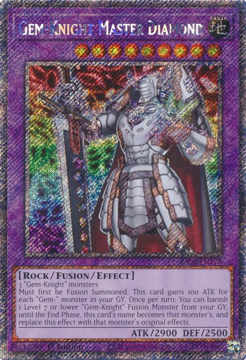 Gem-Knight Master Diamond [RA04-EN178] Platinum Secret Rare | Mega City Incorporated