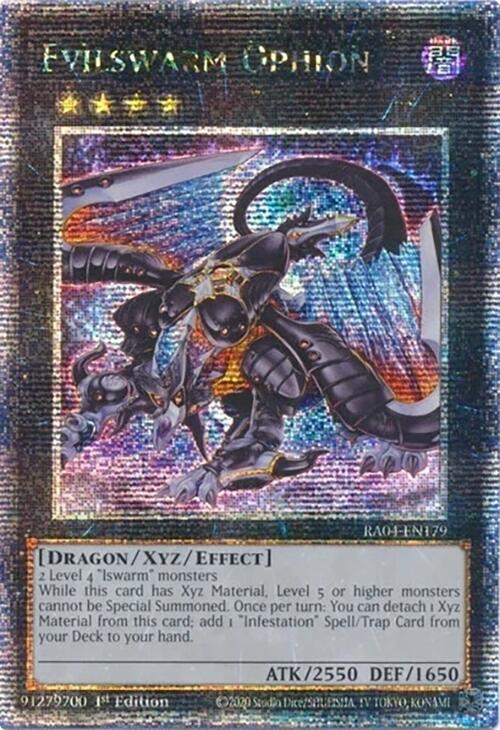 Evilswarm Ophion [RA04-EN179] Quarter Century Secret Rare | Mega City Incorporated