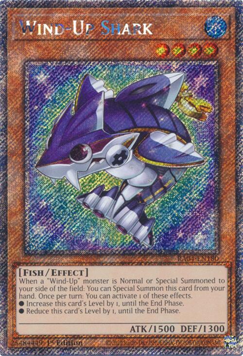 Wind-Up Shark [RA04-EN180] Platinum Secret Rare | Mega City Incorporated