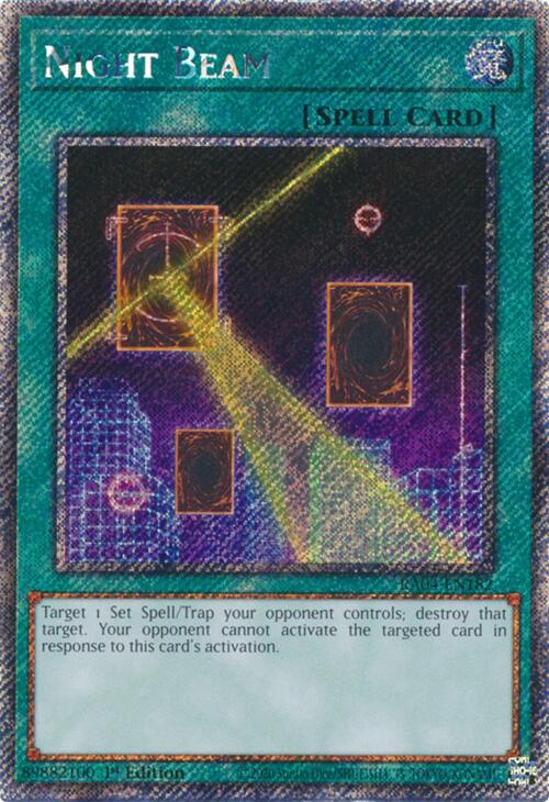 Night Beam [RA04-EN182] Platinum Secret Rare | Mega City Incorporated