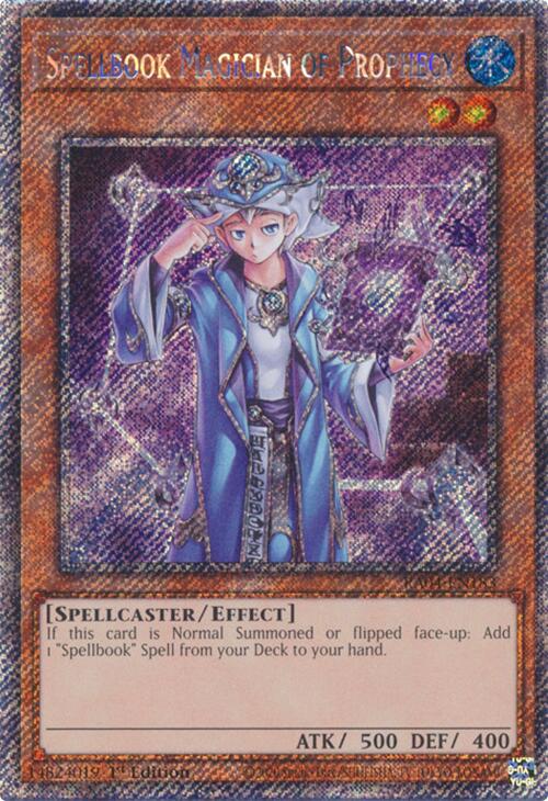 Spellbook Magician of Prophecy [RA04-EN183] Platinum Secret Rare | Mega City Incorporated