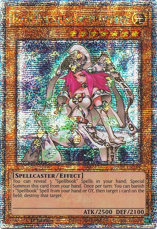 High Priestess of Prophecy [RA04-EN184] Quarter Century Secret Rare | Mega City Incorporated