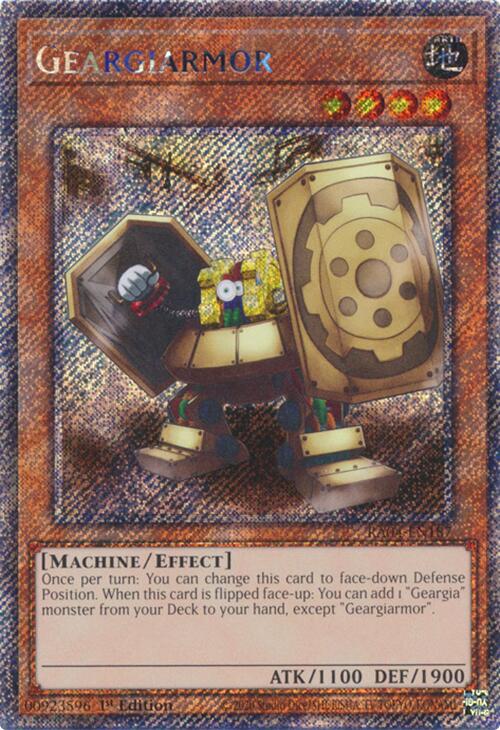 Geargiarmor [RA04-EN187] Platinum Secret Rare | Mega City Incorporated