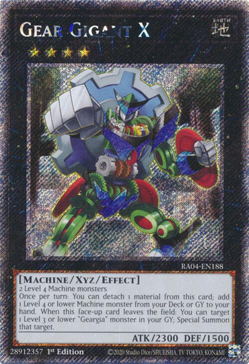 Gear Gigant X [RA04-EN188] Platinum Secret Rare | Mega City Incorporated
