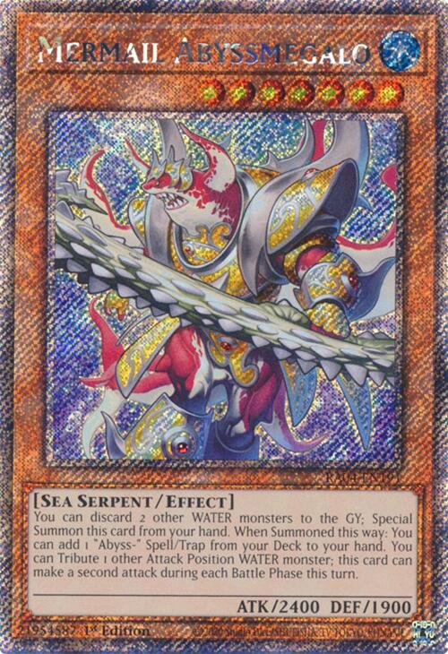 Mermail Abyssmegalo [RA04-EN191] Platinum Secret Rare | Mega City Incorporated