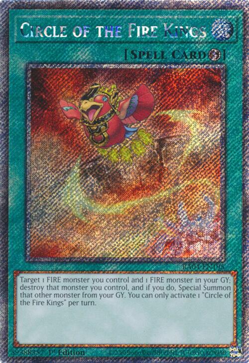 Circle of the Fire Kings [RA04-EN195] Platinum Secret Rare | Mega City Incorporated