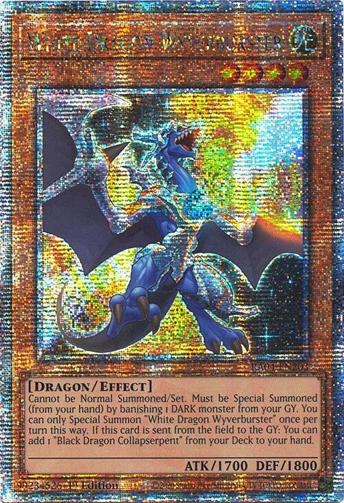 White Dragon Wyverburster [RA04-EN203] Quarter Century Secret Rare | Mega City Incorporated