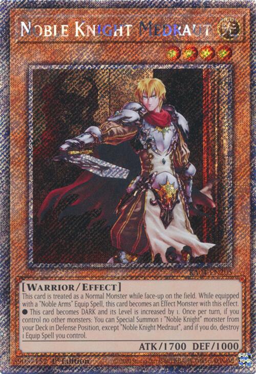 Noble Knight Medraut [RA04-EN205] Platinum Secret Rare | Mega City Incorporated
