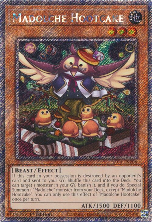 Madolche Hootcake [RA04-EN206] Platinum Secret Rare | Mega City Incorporated
