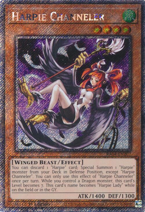 Harpie Channeler [RA04-EN207] Platinum Secret Rare | Mega City Incorporated