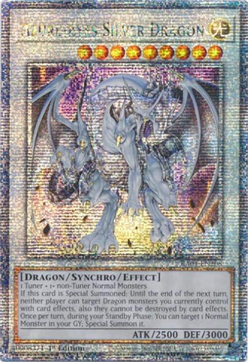 Azure-Eyes Silver Dragon [RA04-EN208] Quarter Century Secret Rare | Mega City Incorporated