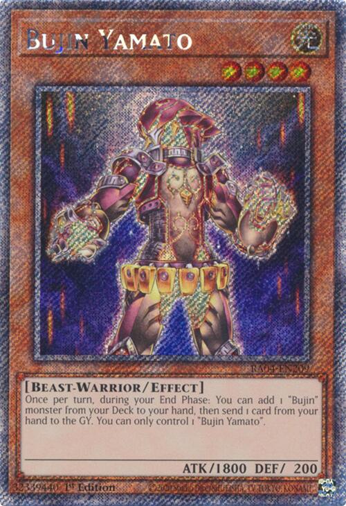 Bujin Yamato [RA04-EN209] Platinum Secret Rare | Mega City Incorporated