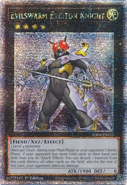 Evilswarm Exciton Knight [RA04-EN212] Quarter Century Secret Rare | Mega City Incorporated