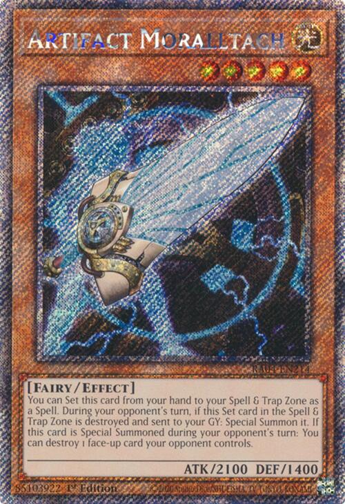 Artifact Moralltach [RA04-EN214] Platinum Secret Rare | Mega City Incorporated