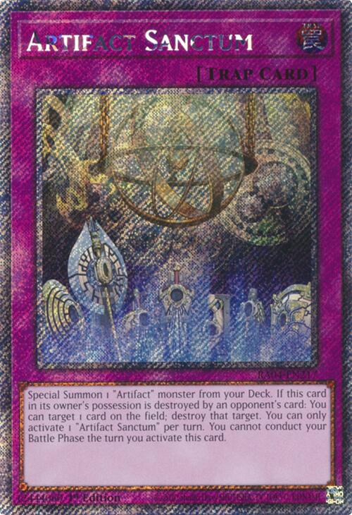Artifact Sanctum [RA04-EN217] Platinum Secret Rare | Mega City Incorporated