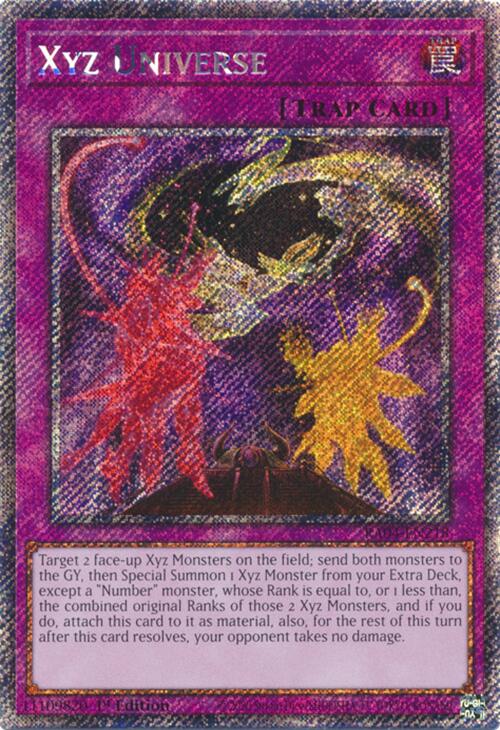 Xyz Universe [RA04-EN218] Platinum Secret Rare | Mega City Incorporated