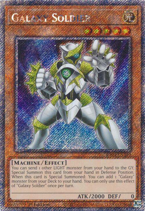 Galaxy Soldier [RA04-EN219] Platinum Secret Rare | Mega City Incorporated