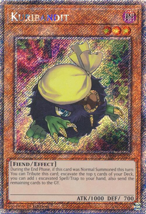 Kuribandit [RA04-EN221] Platinum Secret Rare | Mega City Incorporated