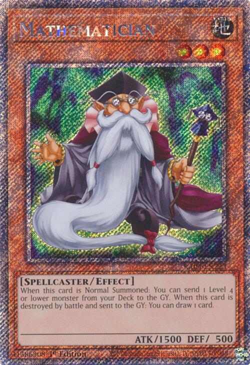 Mathematician [RA04-EN223] Platinum Secret Rare | Mega City Incorporated