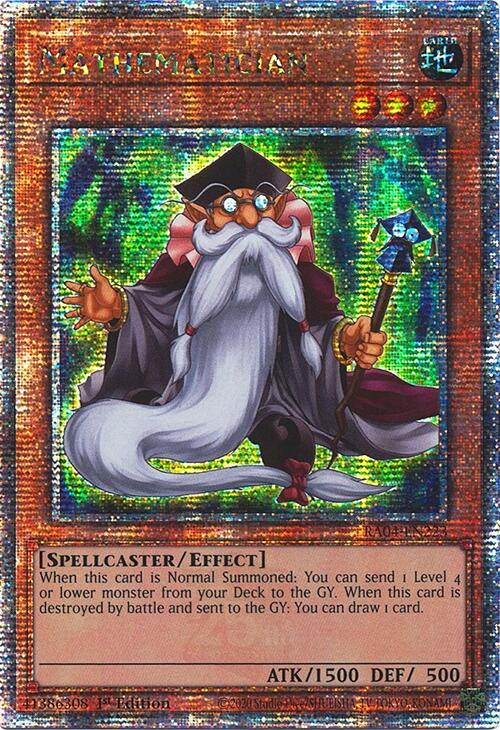 Mathematician [RA04-EN223] Quarter Century Secret Rare | Mega City Incorporated