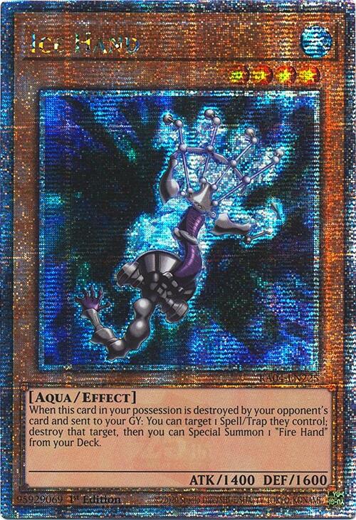 Ice Hand [RA04-EN225] Quarter Century Secret Rare | Mega City Incorporated