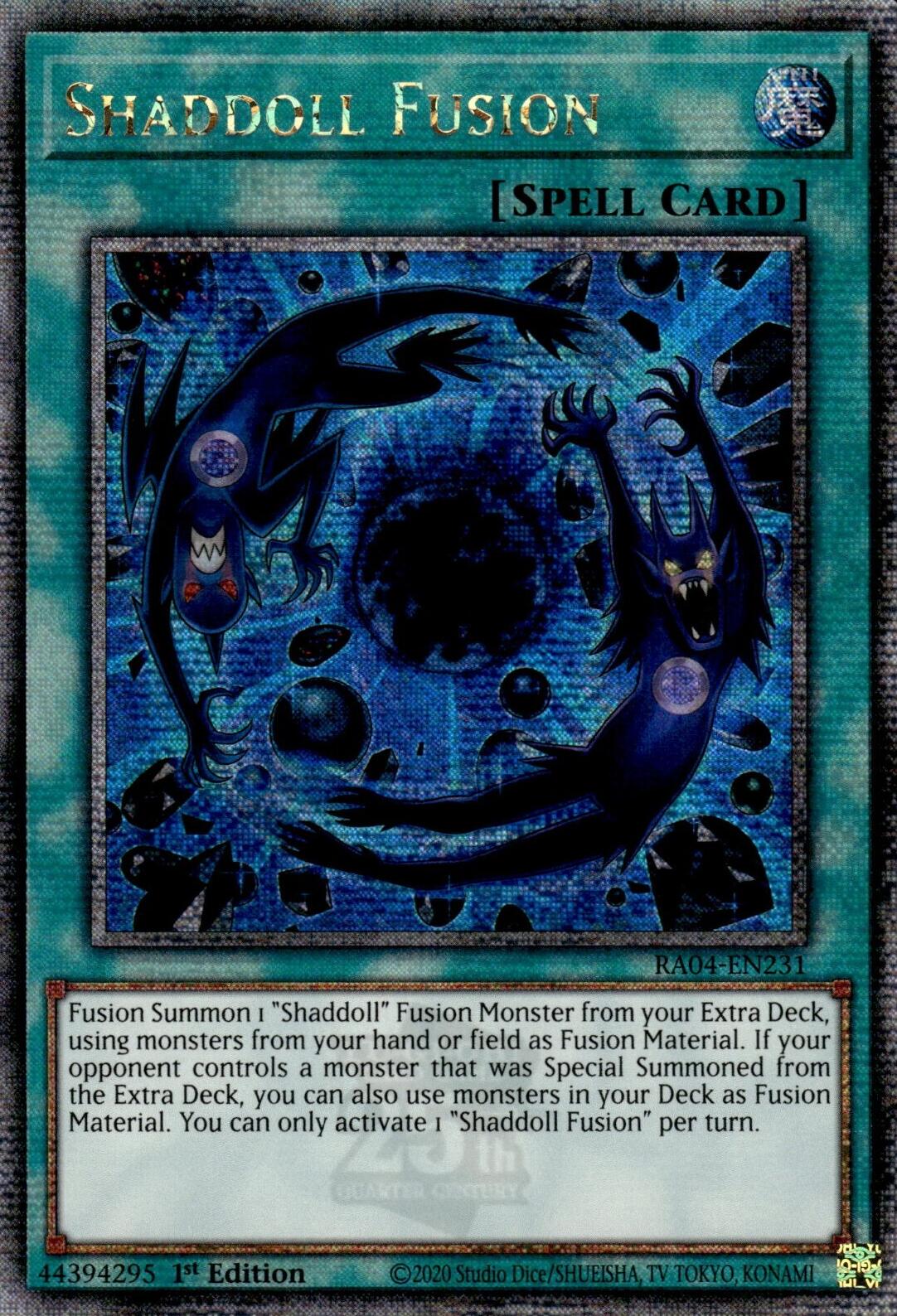 Shaddoll Fusion [RA04-EN231] Quarter Century Secret Rare | Mega City Incorporated