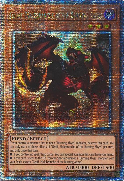Graff, Malebranche of the Burning Abyss [RA04-EN234] Quarter Century Secret Rare | Mega City Incorporated