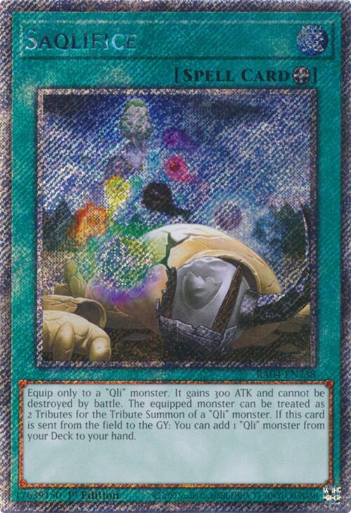 Saqlifice [RA04-EN238] Platinum Secret Rare | Mega City Incorporated