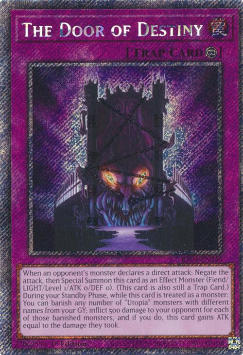 The Door of Destiny [RA04-EN240] Platinum Secret Rare | Mega City Incorporated