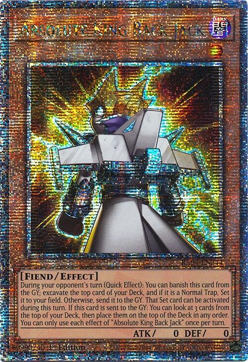 Absolute King Back Jack [RA04-EN244] Quarter Century Secret Rare | Mega City Incorporated