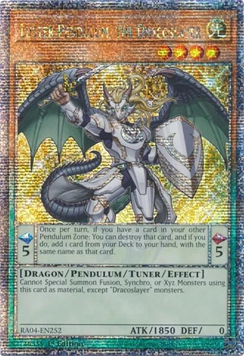 Luster Pendulum, the Dracoslayer [RA04-EN252] Quarter Century Secret Rare | Mega City Incorporated