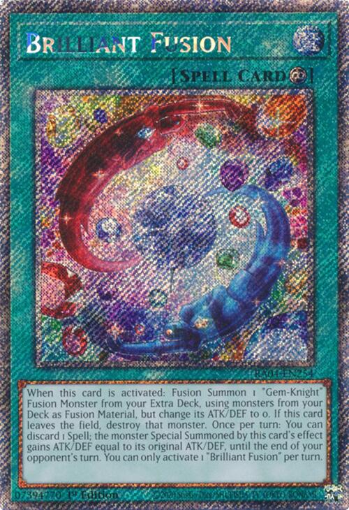 Brilliant Fusion [RA04-EN254] Platinum Secret Rare | Mega City Incorporated