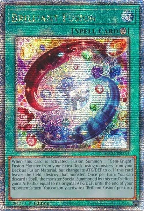 Brilliant Fusion [RA04-EN254] Quarter Century Secret Rare | Mega City Incorporated