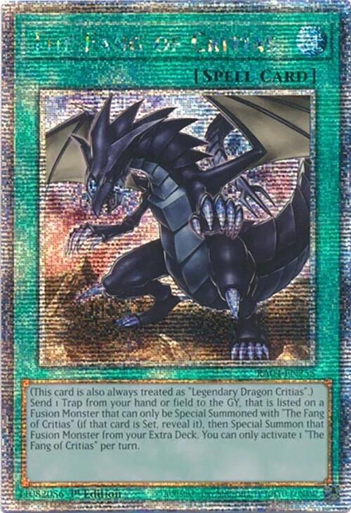 The Fang of Critias [RA04-EN255] Quarter Century Secret Rare | Mega City Incorporated