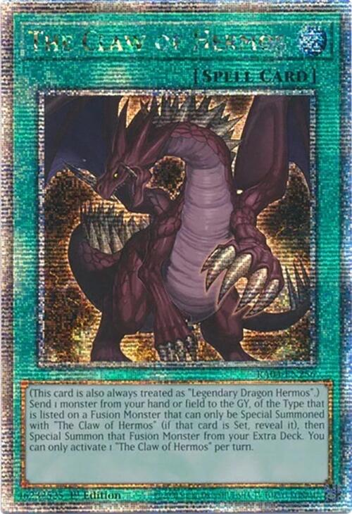 The Claw of Hermos [RA04-EN256] Quarter Century Secret Rare | Mega City Incorporated