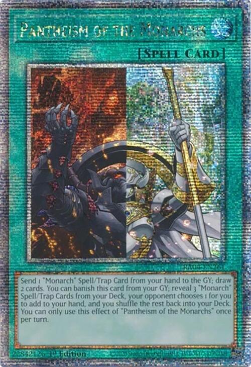 Pantheism of the Monarchs [RA04-EN261] Quarter Century Secret Rare | Mega City Incorporated