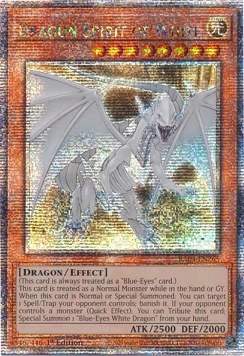 Dragon Spirit of White [RA04-EN265] Quarter Century Secret Rare | Mega City Incorporated