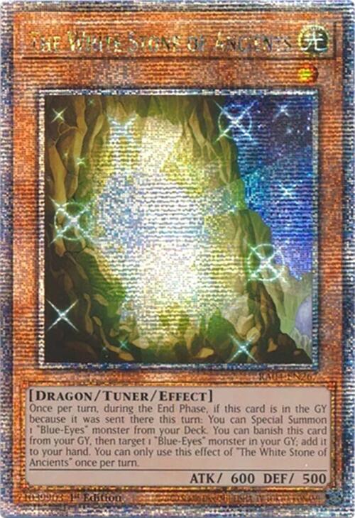 The White Stone of Ancients [RA04-EN267] Quarter Century Secret Rare | Mega City Incorporated
