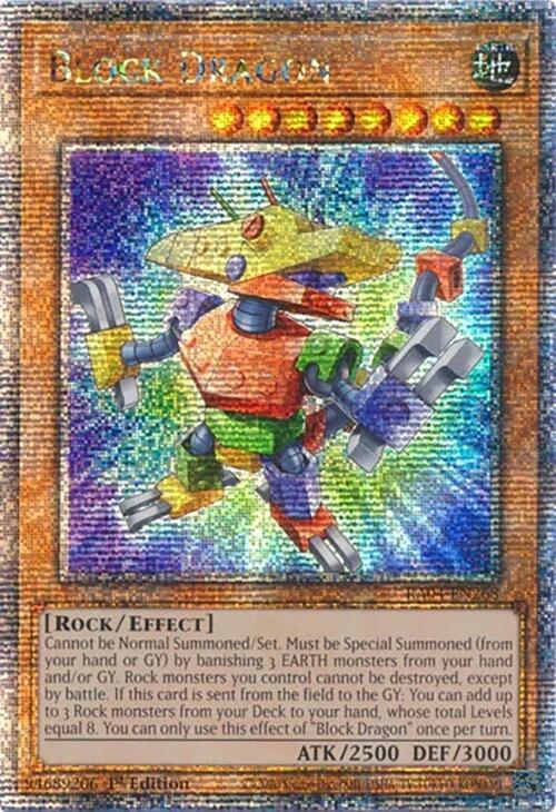 Block Dragon [RA04-EN268] Quarter Century Secret Rare | Mega City Incorporated