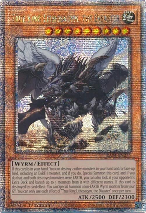 True King Lithosagym, the Disaster [RA04-EN275] Quarter Century Secret Rare | Mega City Incorporated