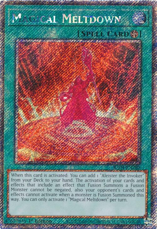 Magical Meltdown [RA04-EN280] Platinum Secret Rare | Mega City Incorporated