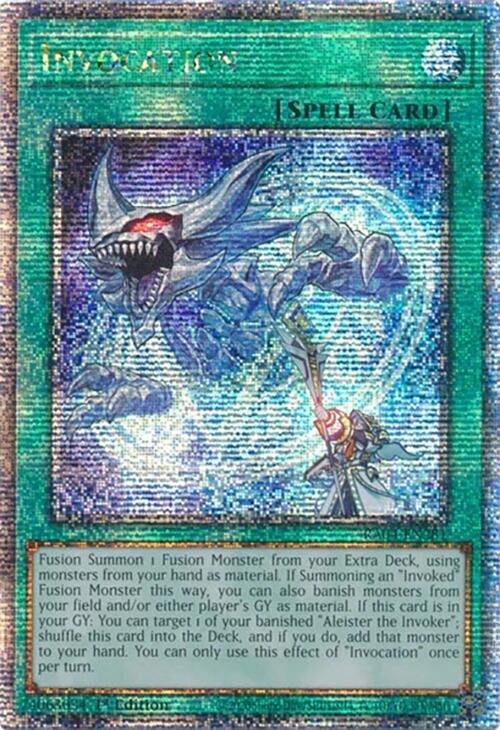 Invocation [RA04-EN281] Quarter Century Secret Rare | Mega City Incorporated