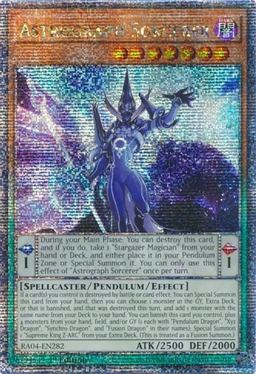 Astrograph Sorcerer [RA04-EN282] Quarter Century Secret Rare | Mega City Incorporated