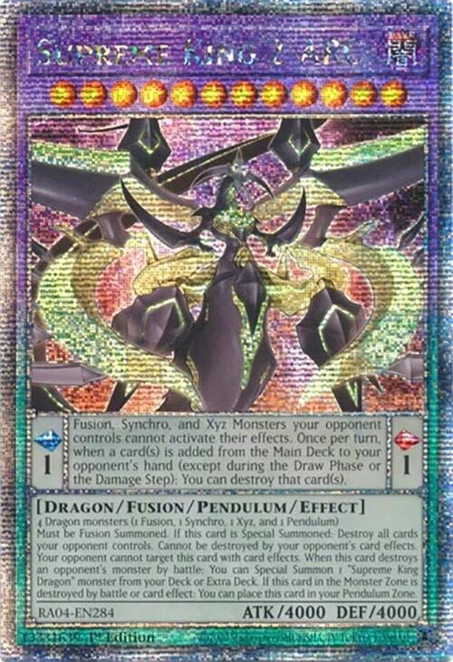 Supreme King Z-ARC [RA04-EN284] Quarter Century Secret Rare | Mega City Incorporated