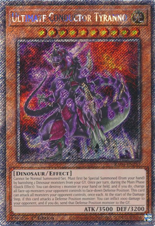 Ultimate Conductor Tyranno [RA04-EN287] Platinum Secret Rare | Mega City Incorporated