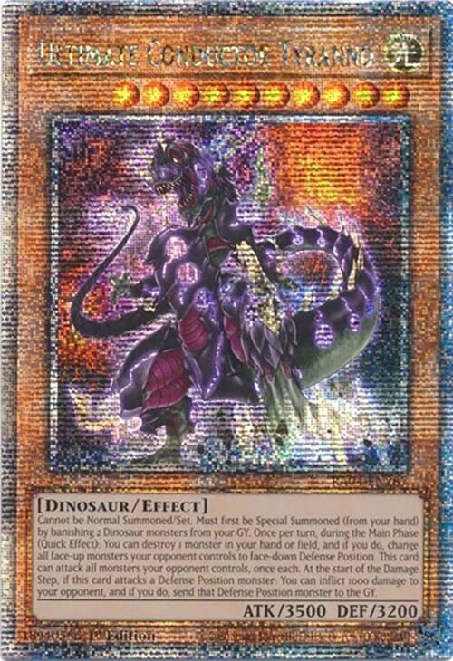 Ultimate Conductor Tyranno [RA04-EN287] Quarter Century Secret Rare | Mega City Incorporated