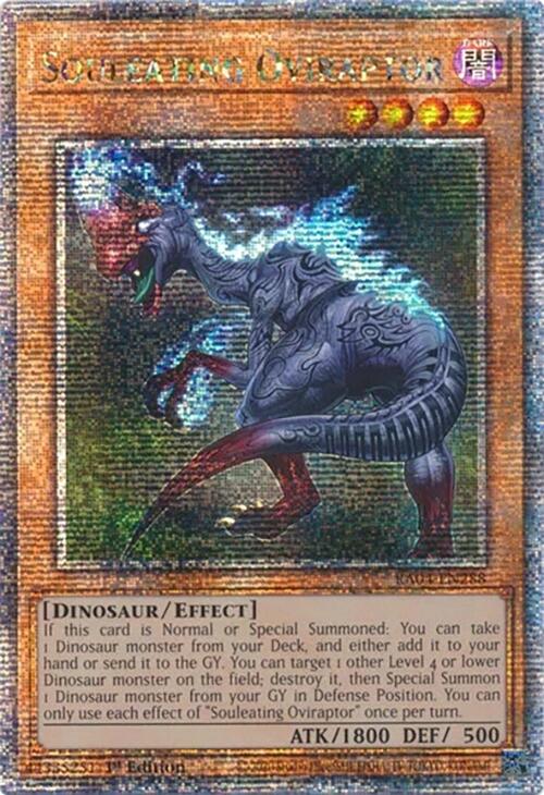 Souleating Oviraptor [RA04-EN288] Quarter Century Secret Rare | Mega City Incorporated