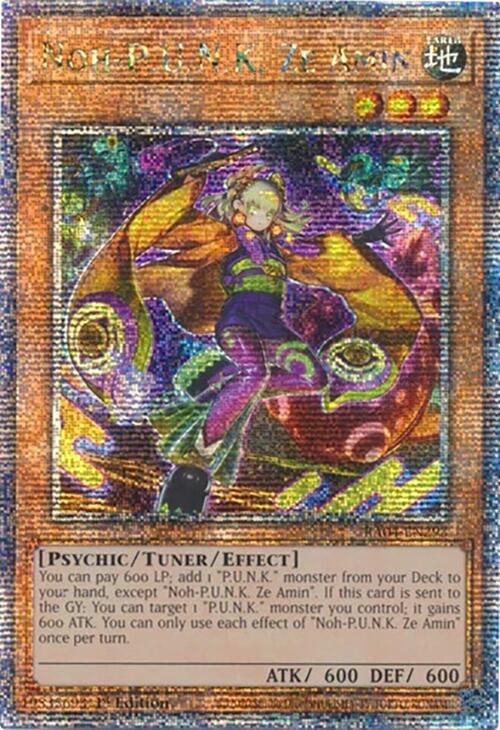 Noh-P.U.N.K. Ze Amin [RA04-EN293] Quarter Century Secret Rare | Mega City Incorporated