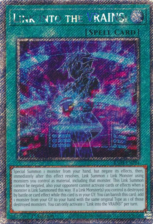 Link into the VRAINS! [RA04-EN294] Platinum Secret Rare | Mega City Incorporated