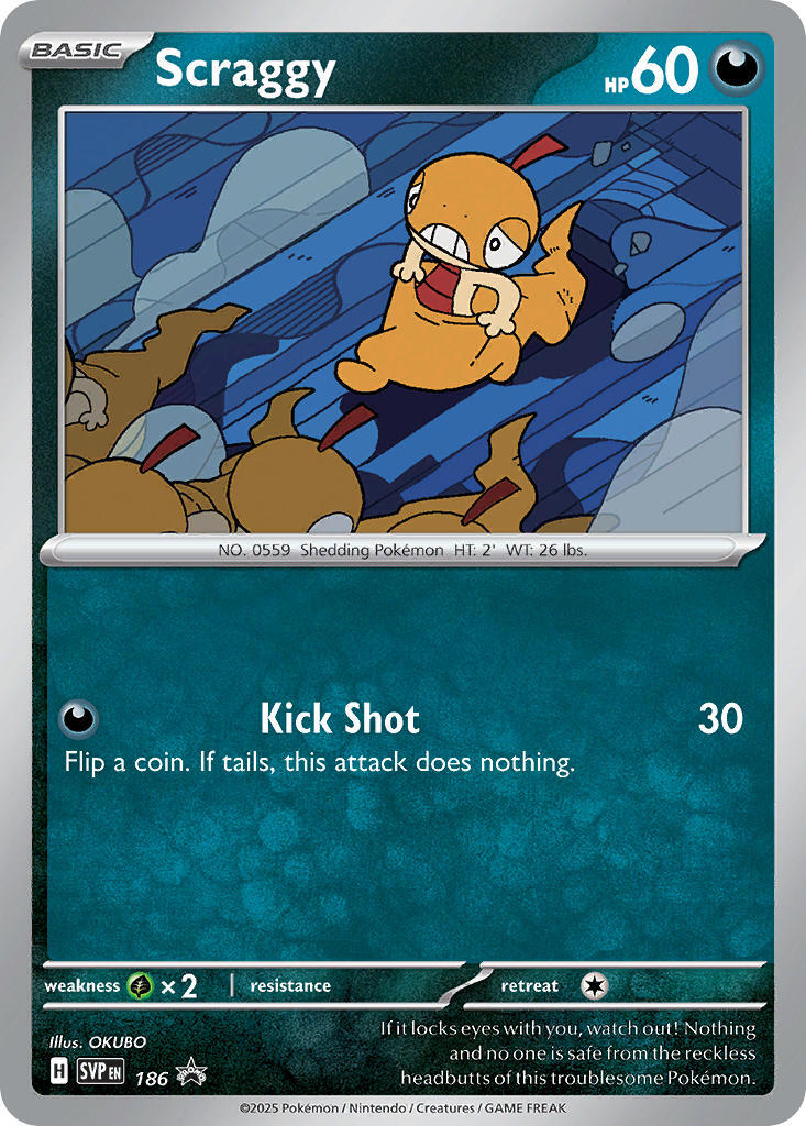 Scraggy (186) [Scarlet & Violet: Black Star Promos] | Mega City Incorporated